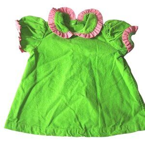 Baby Girls Remember Nguyen Dress/Shirt 6 Months Thin Corduroy Check Ruffle Colla
